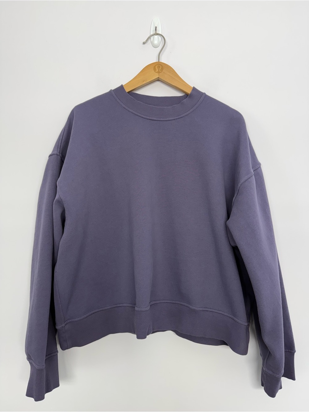 103: Lululemon Womens Steady State Crew Grape Mist Size XL Purple